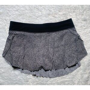 Lululemon Quick Pace Skirt Sea Spray Alpine White Dark Chrome Size 8